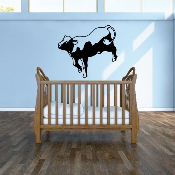 Image of Cow Prancing Decal