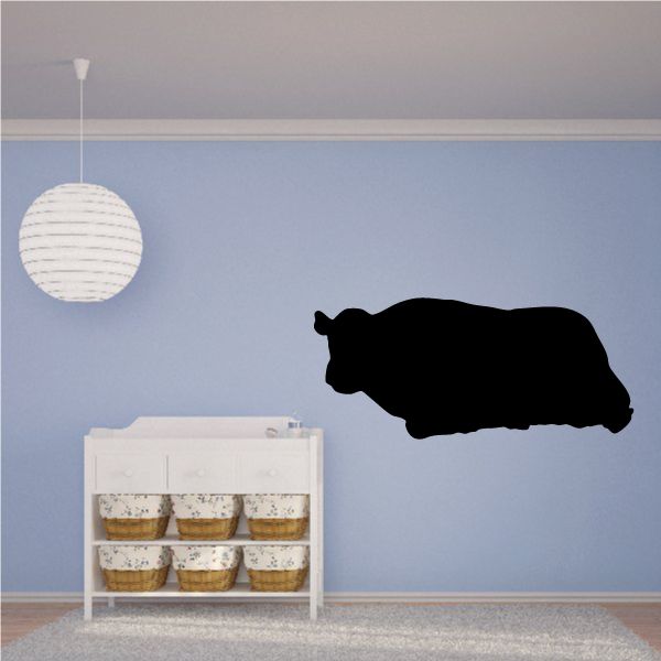 Image of Cow Resting Silhouette Decal