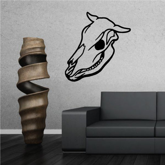 Image of Cow Skull Wall Decal - Vinyl Decal - Car Decal - NS001