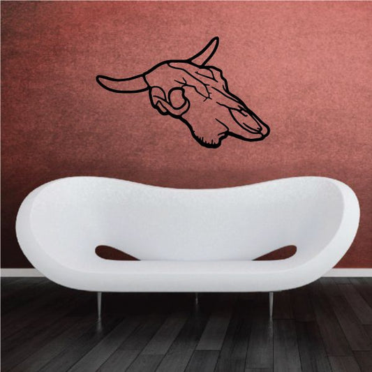 Image of Cow Skull Wall Decal - Vinyl Decal - Car Decal - NS002