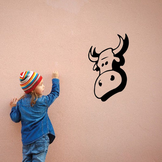 Image of Cow with Sunglasses Decal