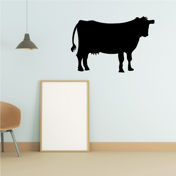 Image of Cow with Udders Standing Decal