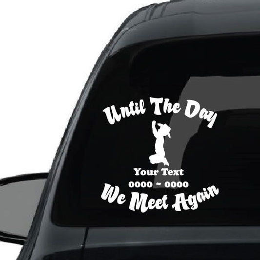 Image of Cowboy Boy Looking to the Heavens Custom In Loving Memory Decal