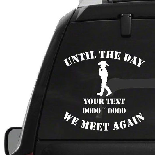 Image of Cowboy Kid Custom In Loving Memory Decal