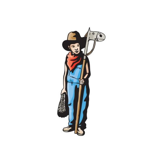 Image of Cowboy Kids Wall Decal - Vinyl Sticker - Car Sticker - Die Cut Sticker - CD008