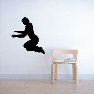 Cowgirl prayer vinyl wall decal, black silhouette praying pose