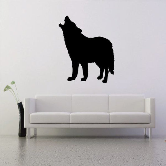 Image of Coyote Howling Up Decal