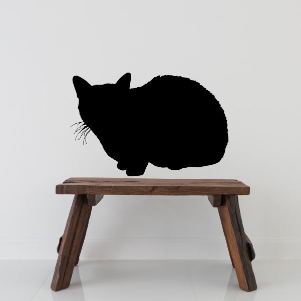 Image of Cozy Cat Curled Decal