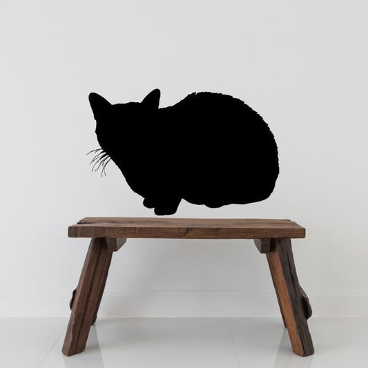 Image of Cozy Cat Curled Decal