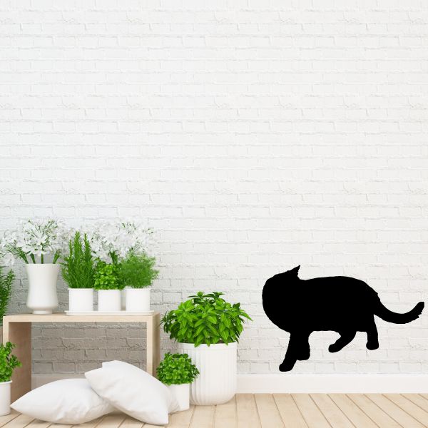 Image of Cozy Cat Looking Back Decal