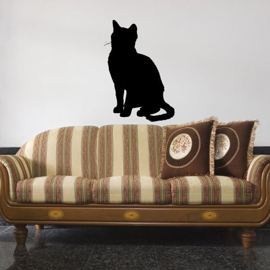 Image of Cozy Cat Watching Decal