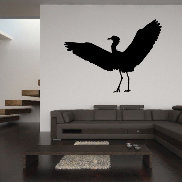 Image of Crane Ascending Silhouette Decal