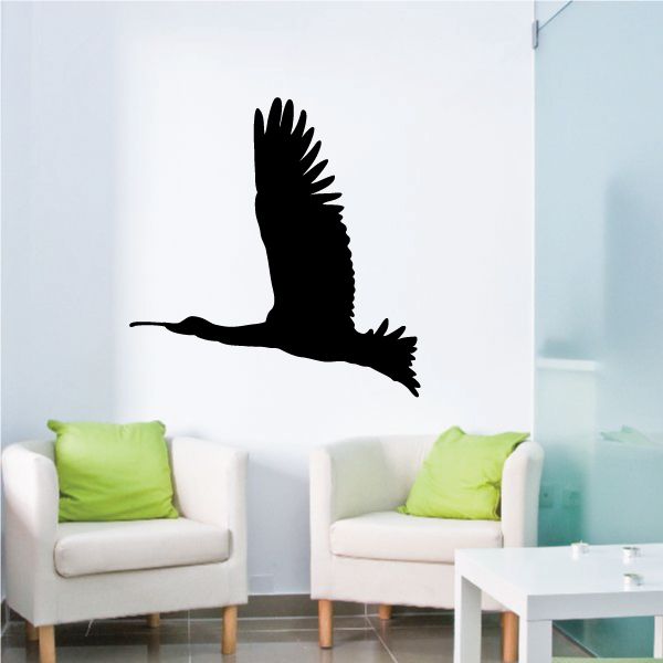 Image of Crane In Flight Decal