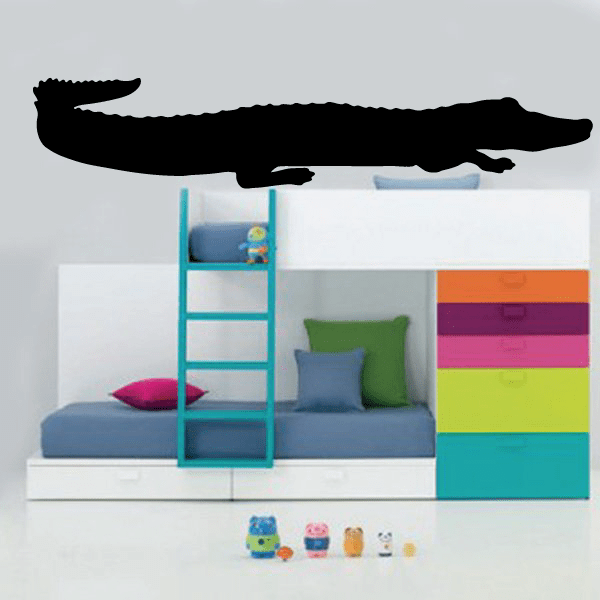 Image of Crawling Alligator Decal Silhouette