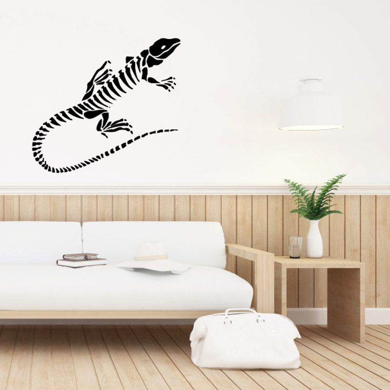 Image of Crawling Skeleton Lizard Decal