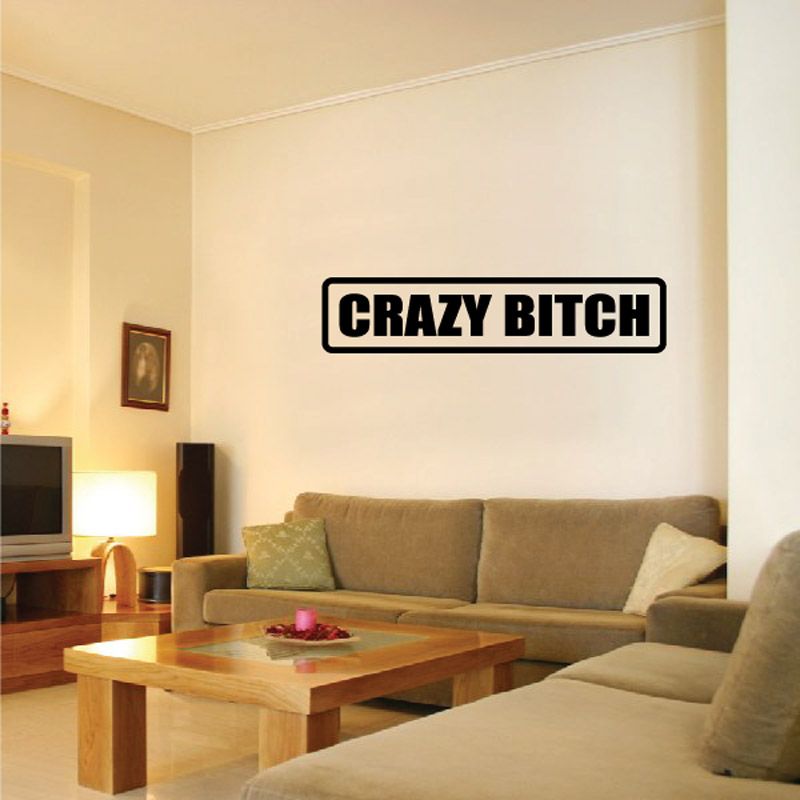 Image of Crazy b*tch Decal