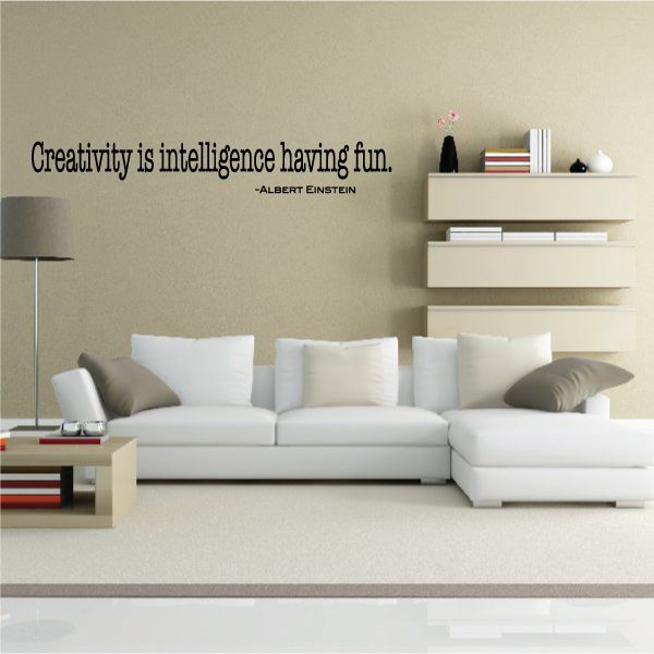 Image of Creativity Is Intelligence Having Fun Albert Einstein Decal