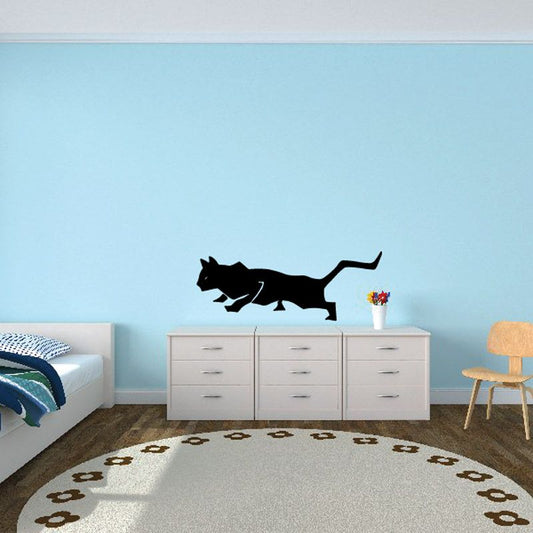 Image of Crouching Pounce Cat Decal