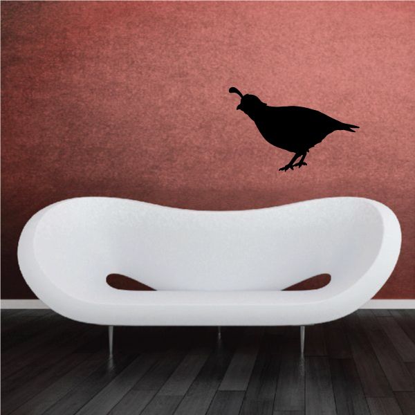 Image of Crouching Quail Decal