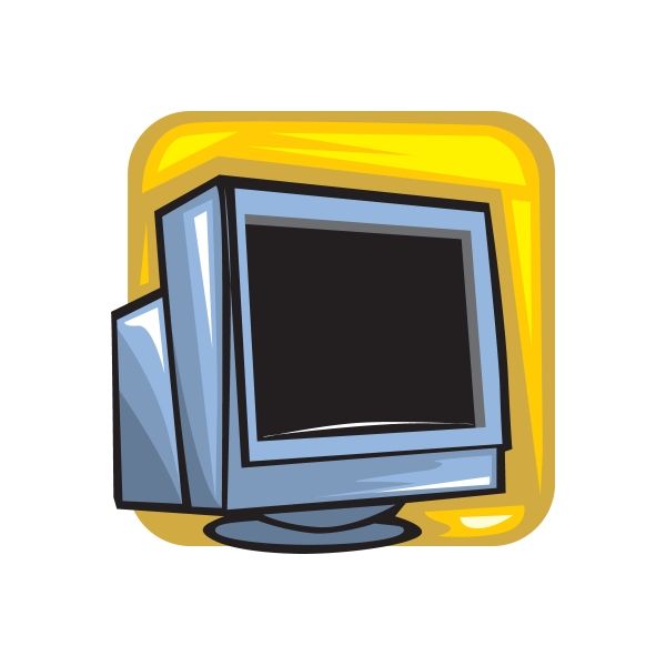 Computer Monitor Advertising Stickers CRT Computer Monitor Sticker – Vinyl Disorder