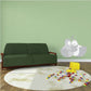 Cuddling love birds wall sticker with two white birds hugging and heart accents