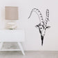 Black line-art goat head wall decal