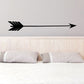 Cupids arrow wall decal, long black arrow with chevrons and right-point tip