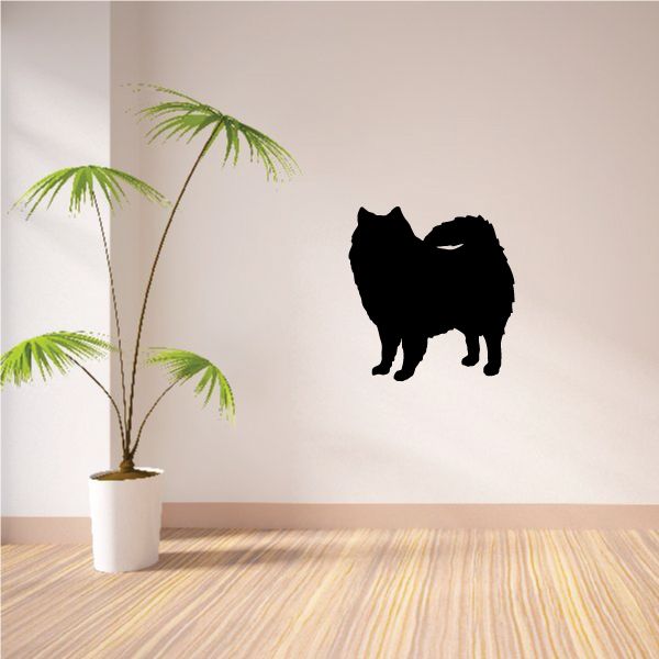 Black dog silhouette vinyl decal