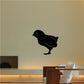 Baby chick decal, black silhouette with small beak and legs
