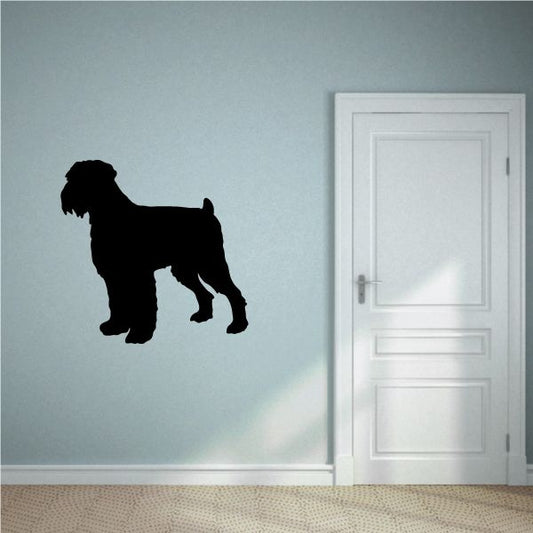 Image of Curious Black Russian Terrier Decal