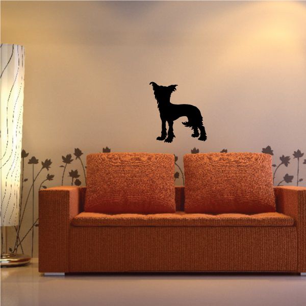 Image of Curious Chinese Crested Dog Decal