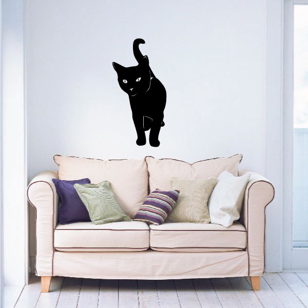 Image of Curious Kitty Cat Decal