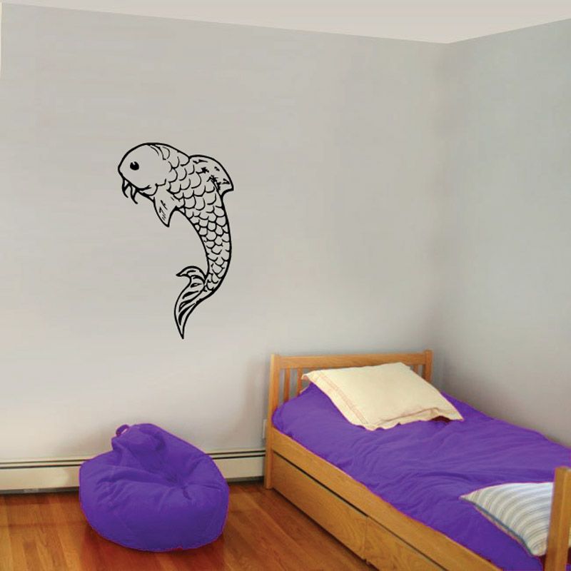 Image of Curious Koi Fish Decal