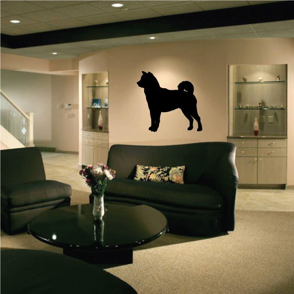 Black Shiba Inu decal silhouette