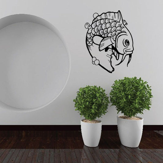 Image of Curled Goldfish Decal