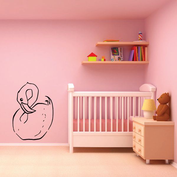 Image of Curled Neck Flamingo Decal