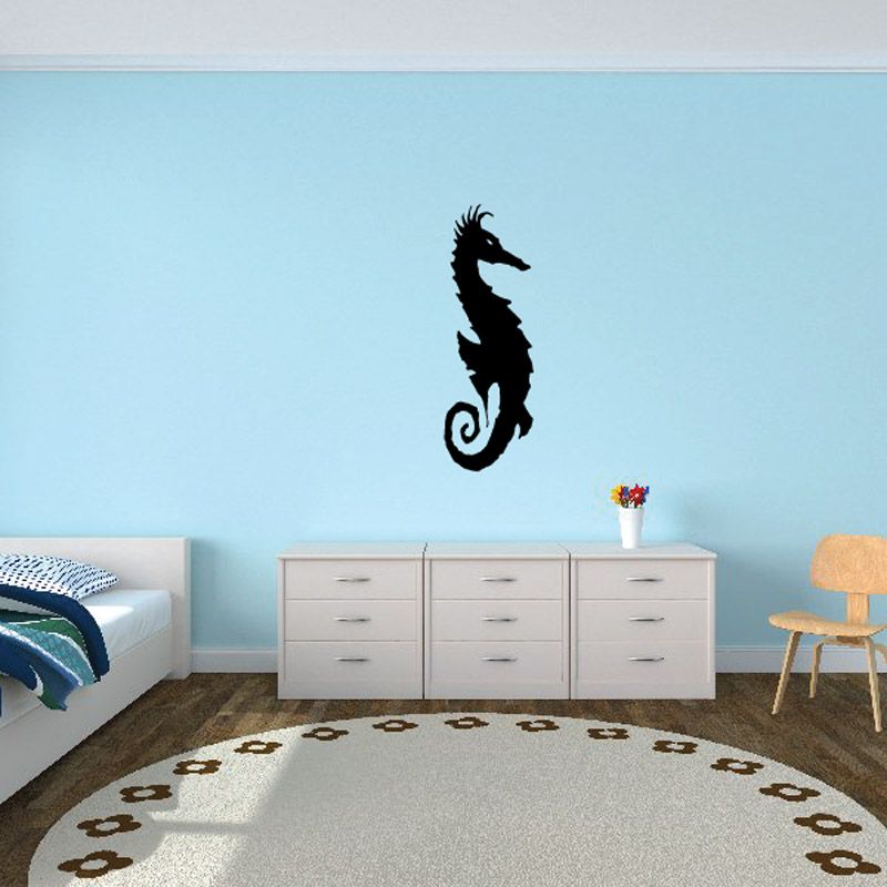 Image of Curled Tail Seahorse Decal