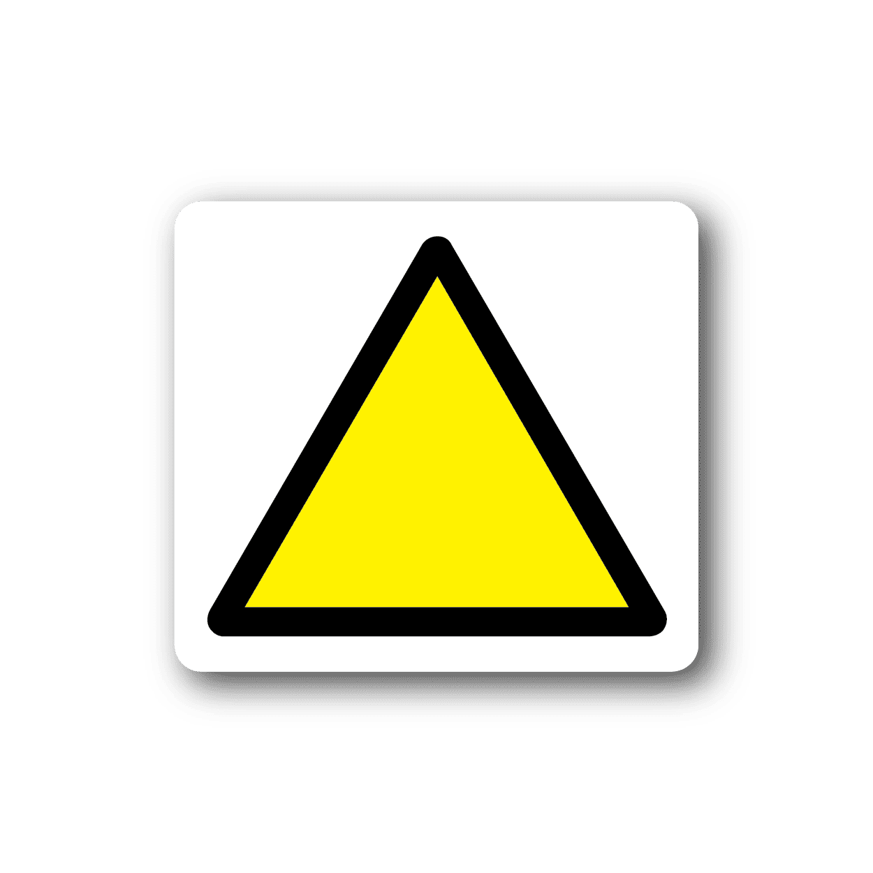 Image of Custom Caution Triangle Sticker