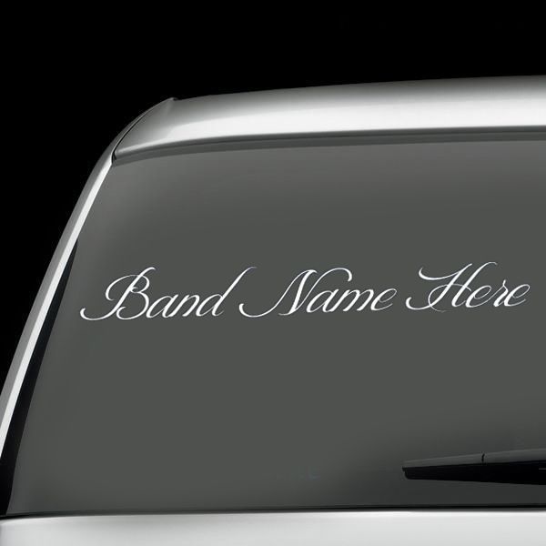 Custom Cursive Decal – Vinyl Disorder