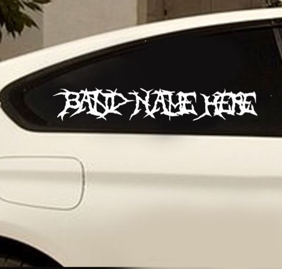 Custom Death Metal Decal