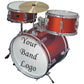 Drum head decal text: Your Band Logo on white bass drumhead
