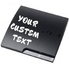 Custom Game Consol Lettering Decal