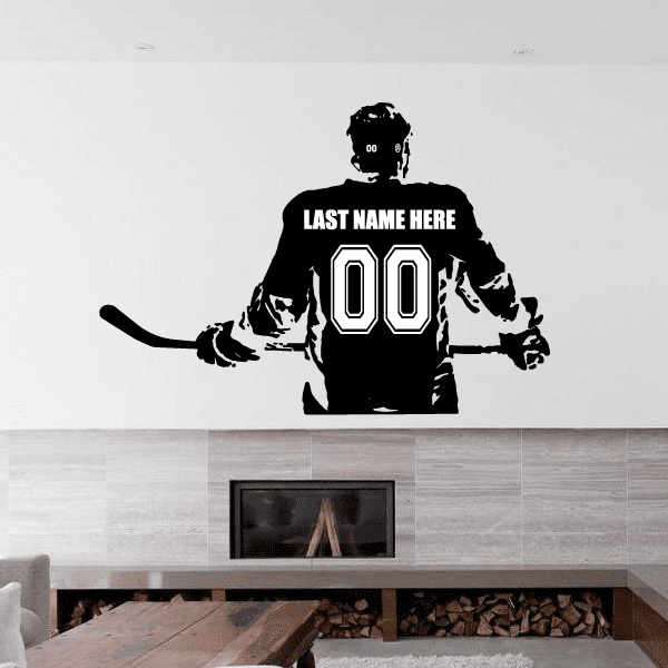 Custom Hockey Player Decal