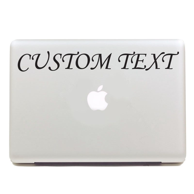 Custom Laptop Lettering Decal