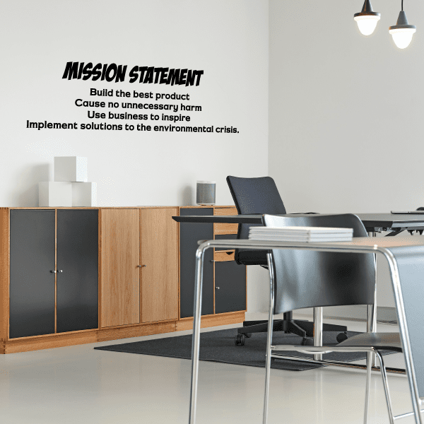 Custom Mission Statement Wall Decal