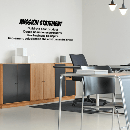 Custom Mission Statement Wall Decal