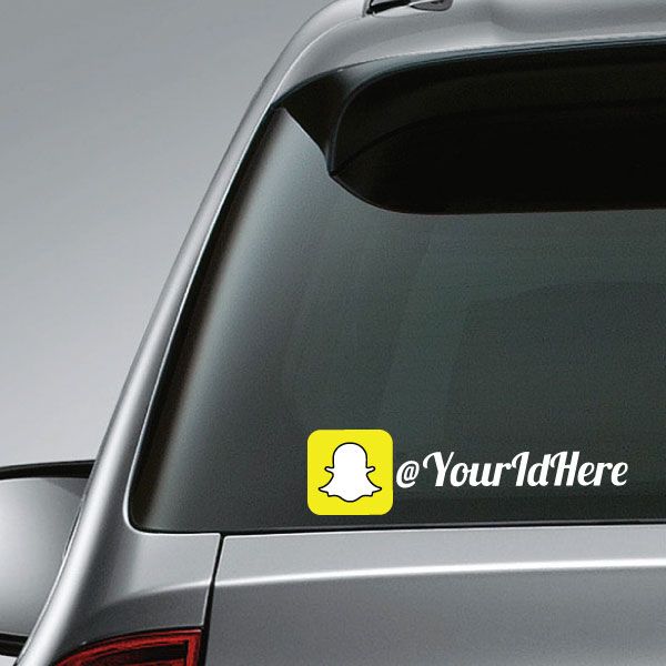 Custom Snapchat Printed Die Cut Decal