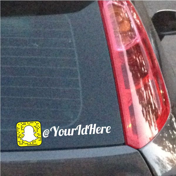 Custom Snapchat Snapcode Printed Die Cut Decal