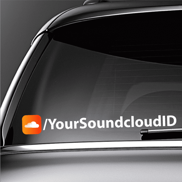 Custom Soundcloud Printed Die Cut Decal