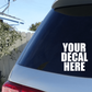 Custom Vinyl Decal - Single Color